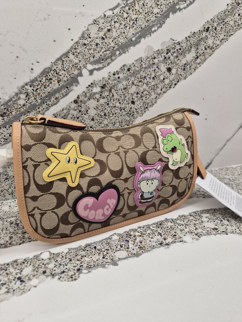 Coach x Brain Dead Waverly Bag in Signature Jacquard w/ Patches